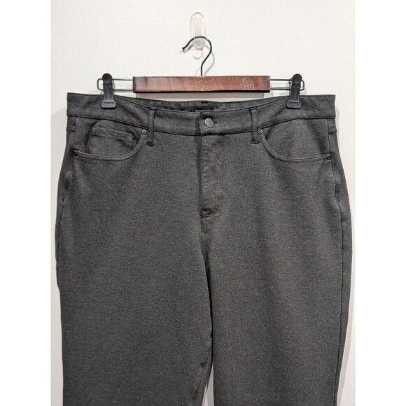 NYDJ Marilyn Straight Sculpt Her Gray Stretch Ponte Knit Cropped Ankle Pants 16 - Picture 7 of 15